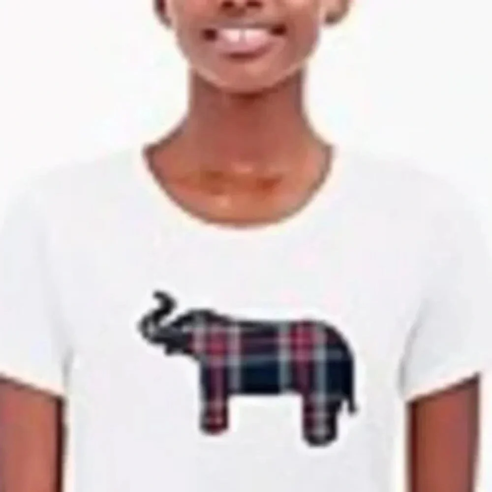 J. Crew Factory elephant collector tee. Cotton. Size M.